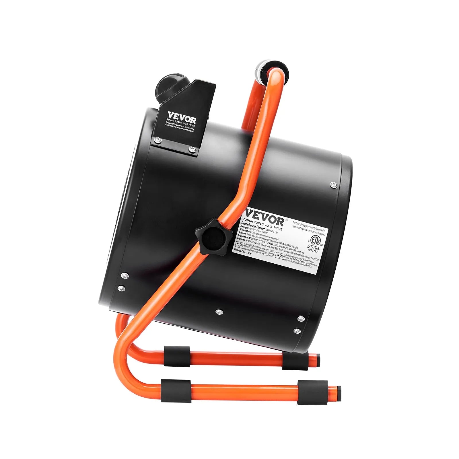 Greenhouse Heater with Thermostat, 1500W Fast Heating with Overheat Protection, 2-Speed Setting Small Grow Tent Heater, Electric Portable Heater Fan for Green House, Flower Room, Workplace