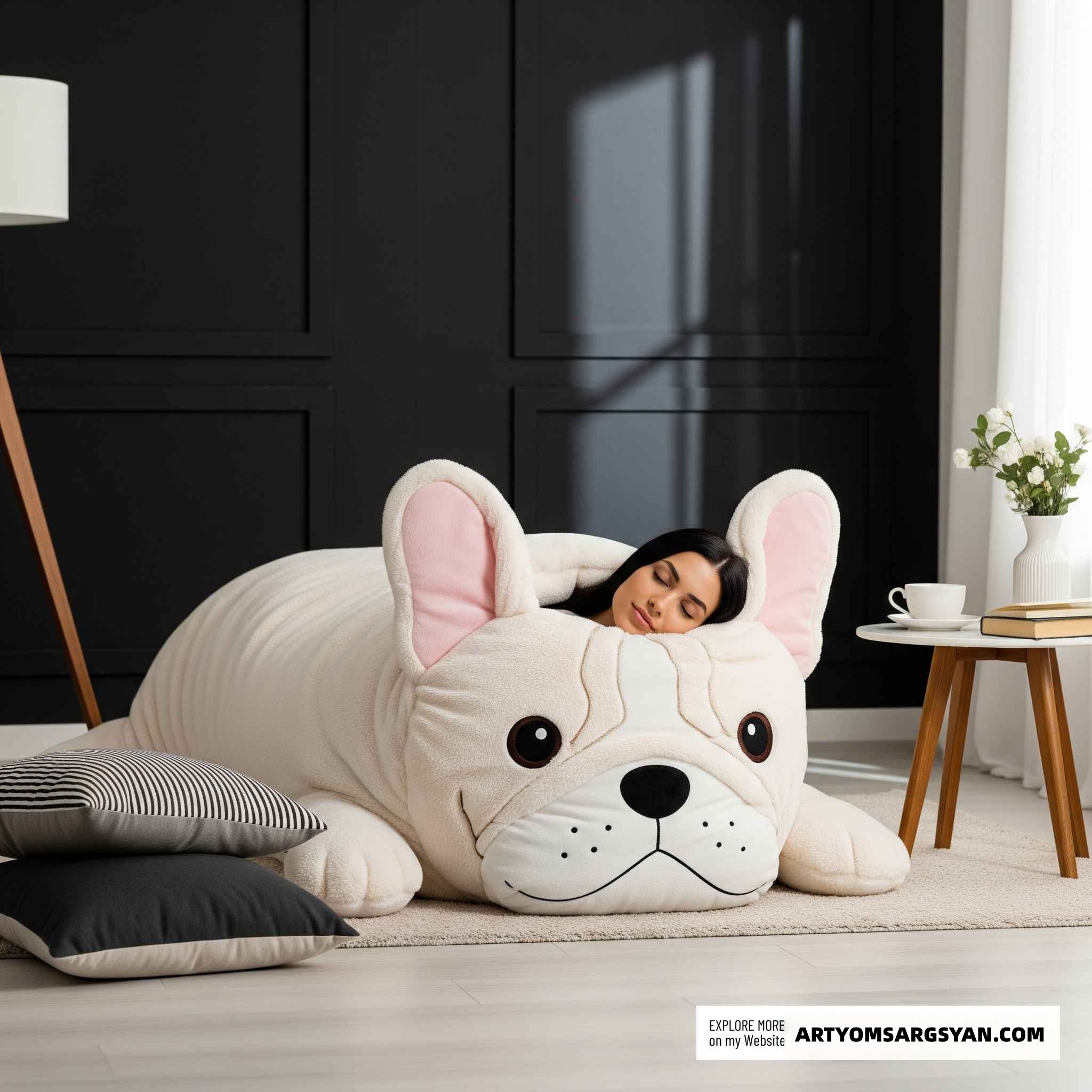 Soft dog sleeping bag: Made of soft material, ensuring the best sleep quality