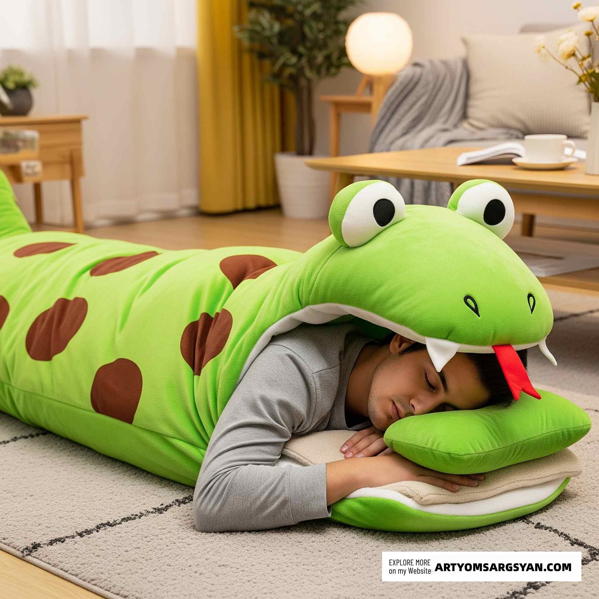Snake-shaped Sleeping Bag | Practical, Fun & Incredibly Cozy|Enjoy every single sleep